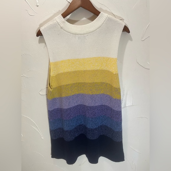 Nine West Color Block Ombré Style Sleeveless Sweater SZ XL - Picture 5 of 11